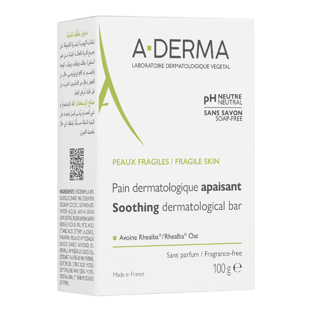 Sapun dermatologic pentru pielea fragila, 100 g, A-Derma