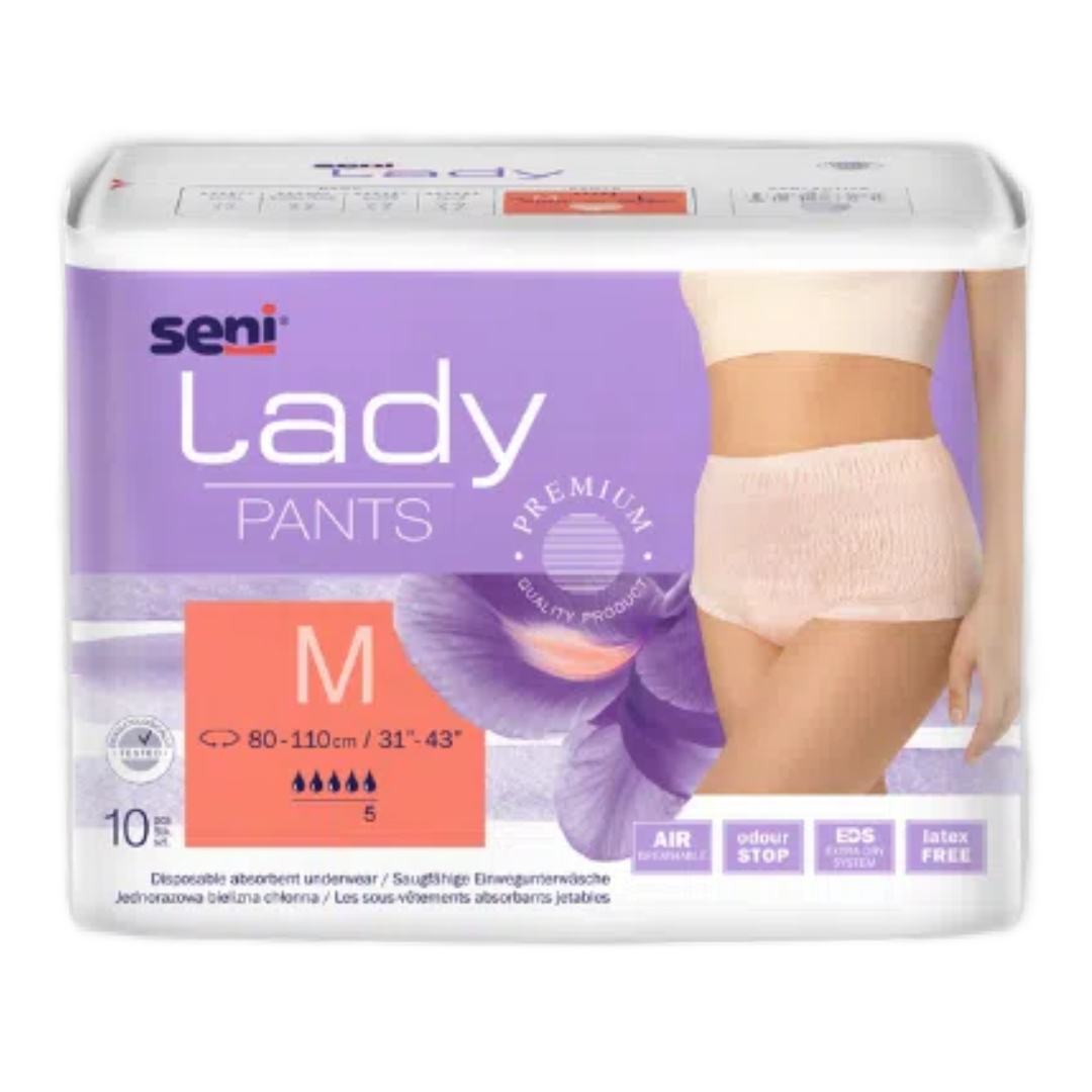 Chilot elastic absorbant, Lady Pants, L, 10 bucati, Seni