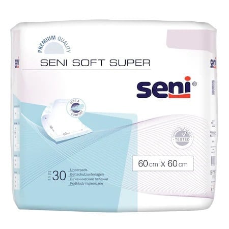 Paturici absorbante pentru pat Soft Super 60*60, 30 bucati, Seni