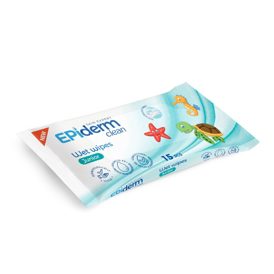 Servetele umede pentru copii, 15 bucati, Epiderm