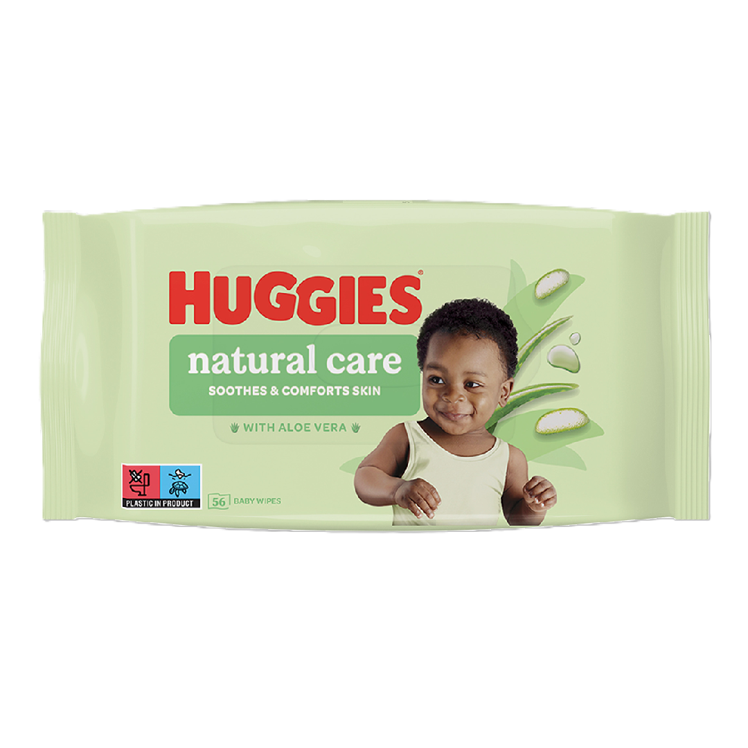 Servetele umede Aloe Vera Natural Care, 56 bucati, Huggies
