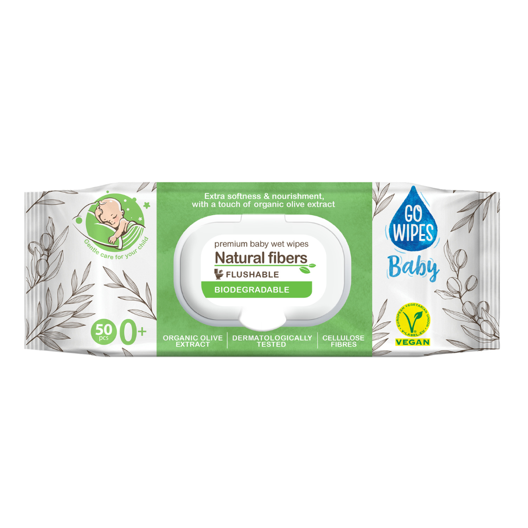 Servetele umede pentru copii Ultra Soft, 50 bucati, Go Wipes