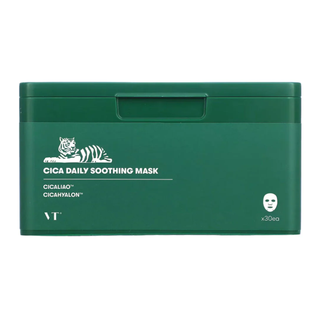Set masti calmante pentru fata Cica Daily Soothing, 30 bucati, VT Cosmetics