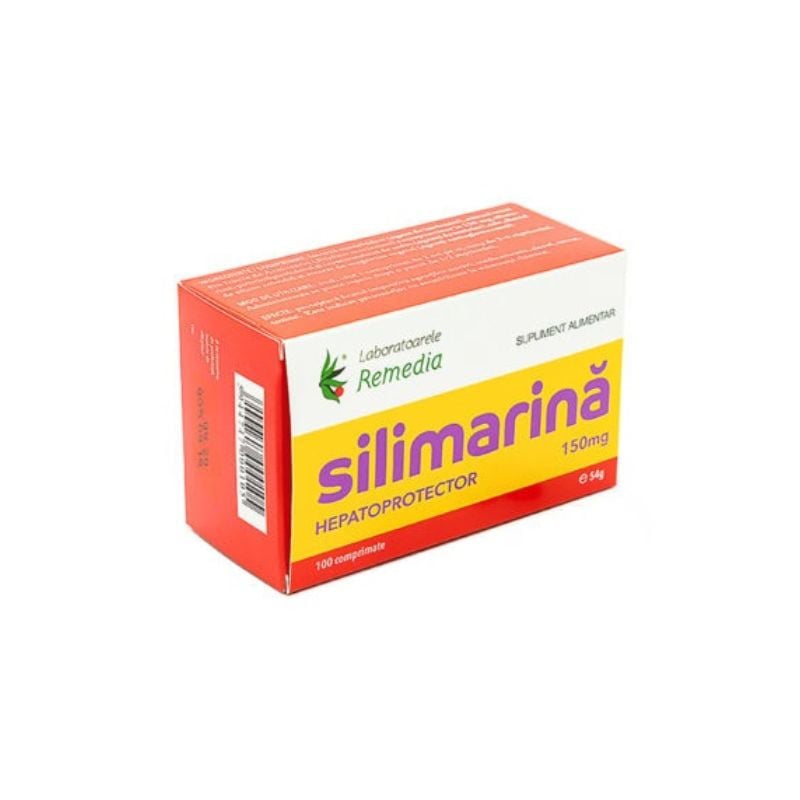 Silimarina 150 mg, 100 comprimate, Remedia