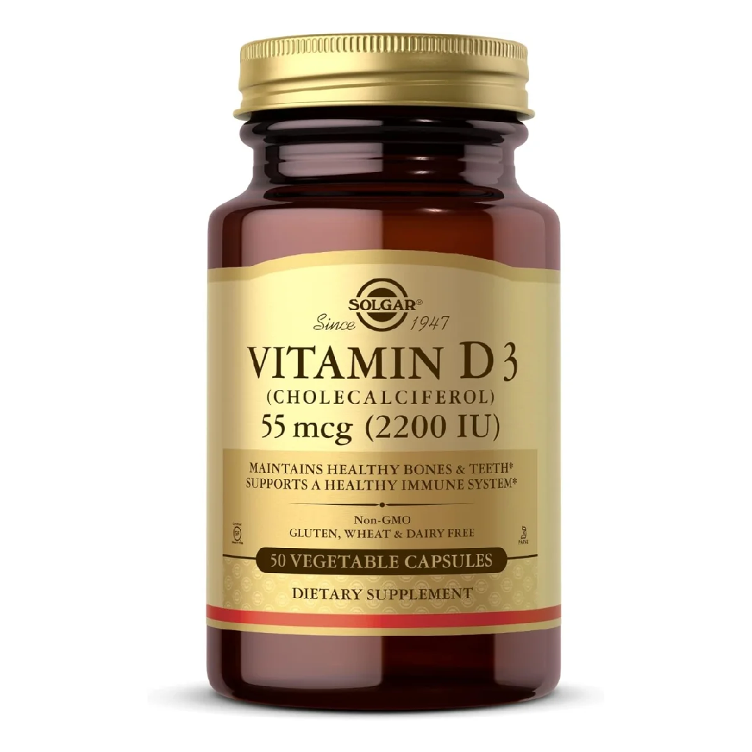 Vitamin D3 2200 UI, 50 capsule, Solgar