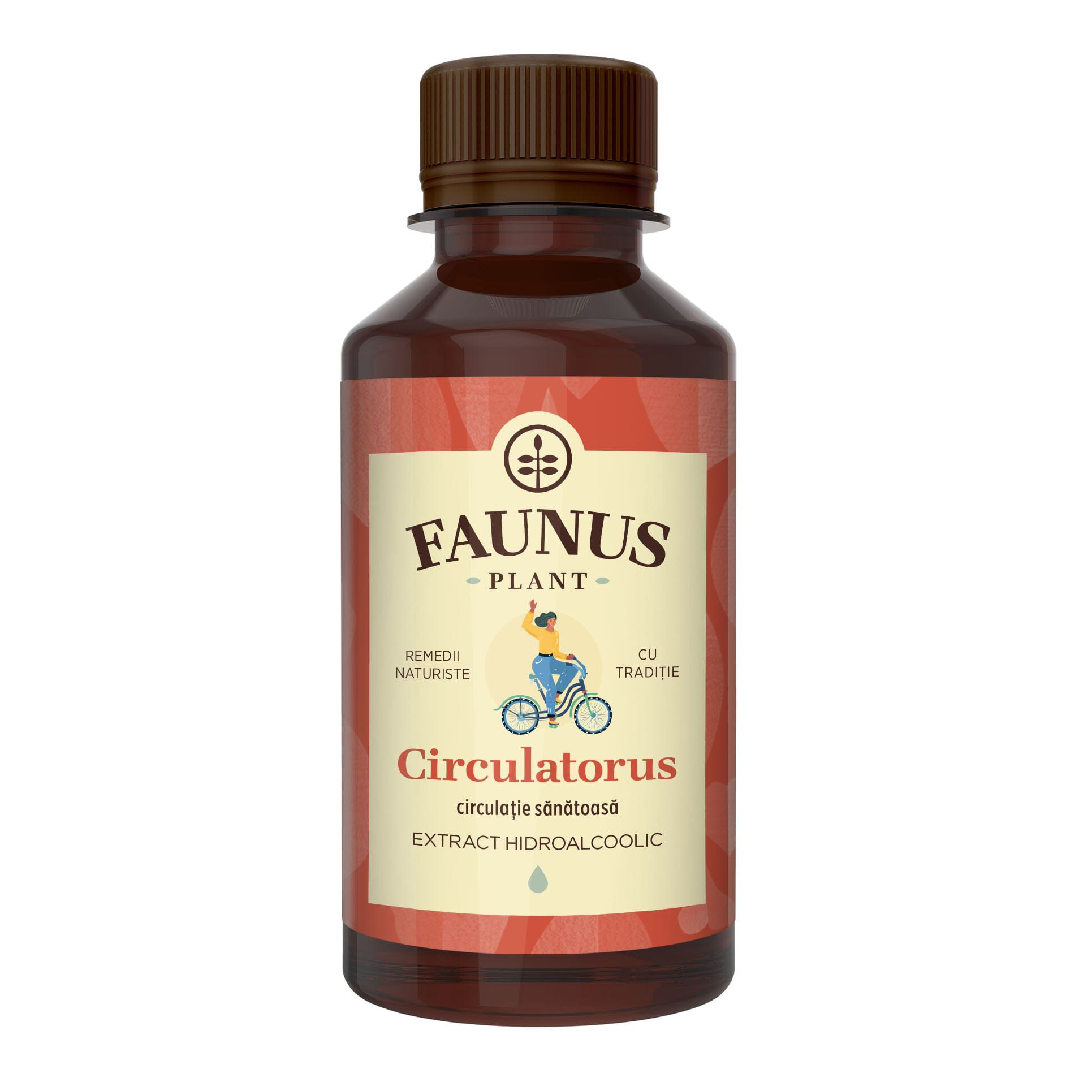 Tinctura Circulatorus pentru circulatia venoasa si confortul picioarelor, 200 ml, Faunus Plant