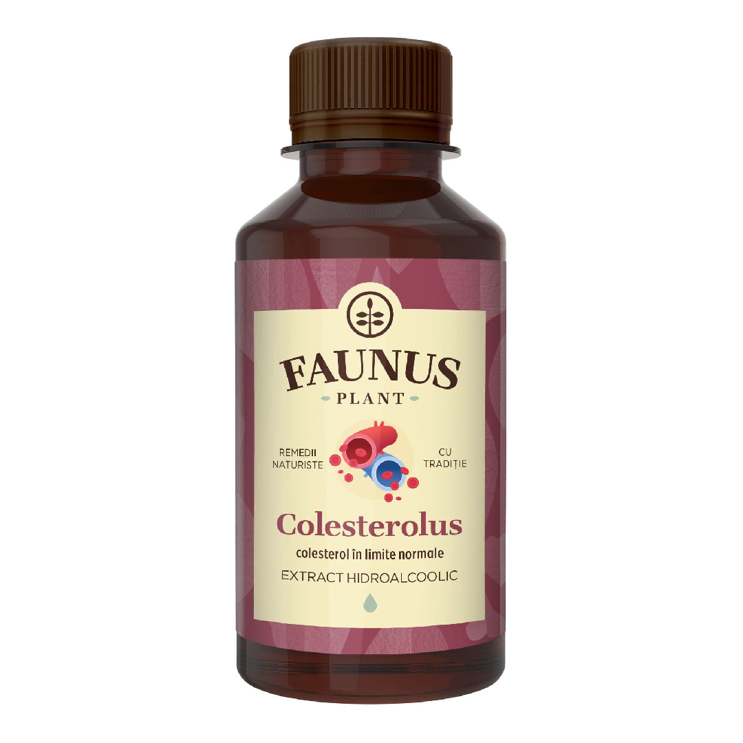 Tinctura Colesterolus pentru metabolismul colesterolului si al lipidelor, 200 ml, Faunus Plant