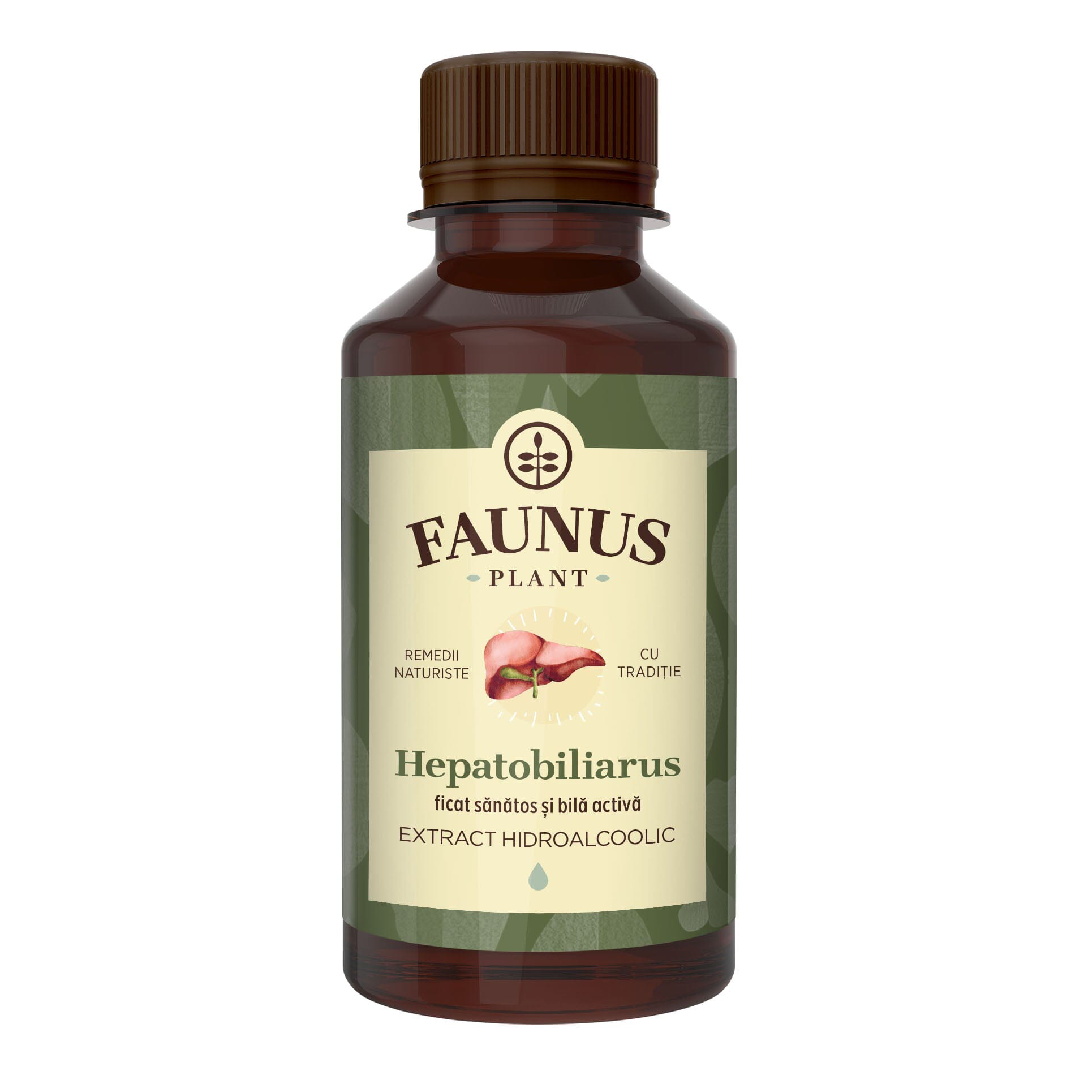 Tinctura Hepatobiliarus pentru sanatatea ficatului si functia biliara, 200 ml, Faunus Plant