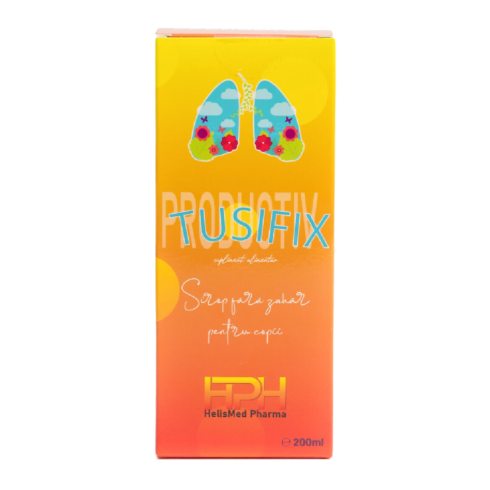 Sirop pentru tuse productiva Tusifix, 200ml, HelisMed