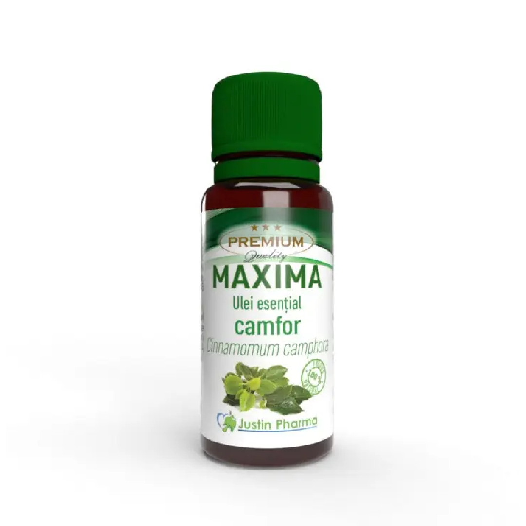 Ulei esential de camfor Maxima, uz extern, 10 ml, Justin Pharma