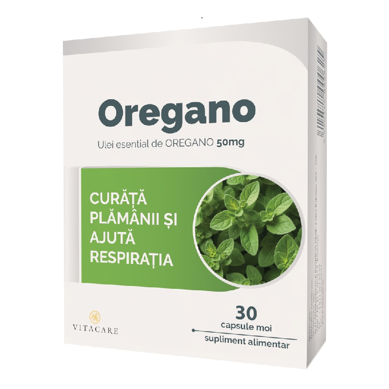 Ulei esential de Oregano, 30 capsule, Vitacare