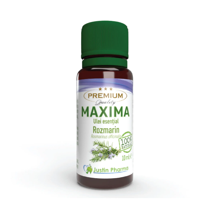 Ulei esential Rozmarin 10 ml, uz extern, Justin Pharma