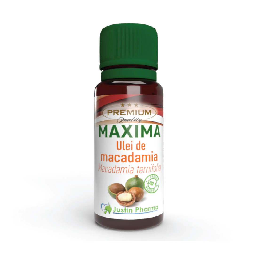 Ulei Macadamia, uz extern, 10 ml, Justin Pharma