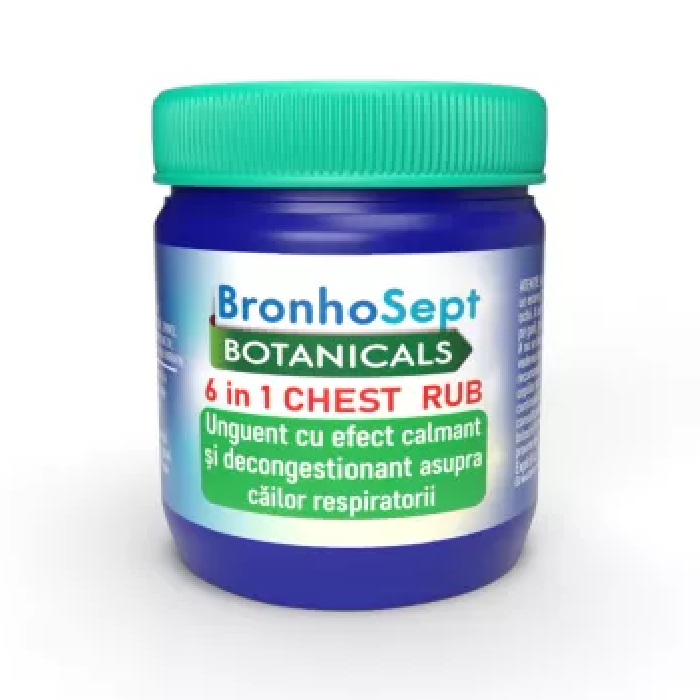 Balsam decongestionant BronhoSept Chest Rub, 57 g, Justin Pharma