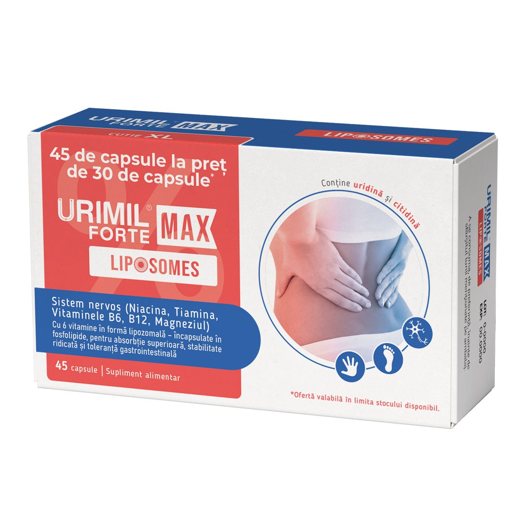 Urimil Forte Max Liposomes, 30+15 capsule, Naturpharma