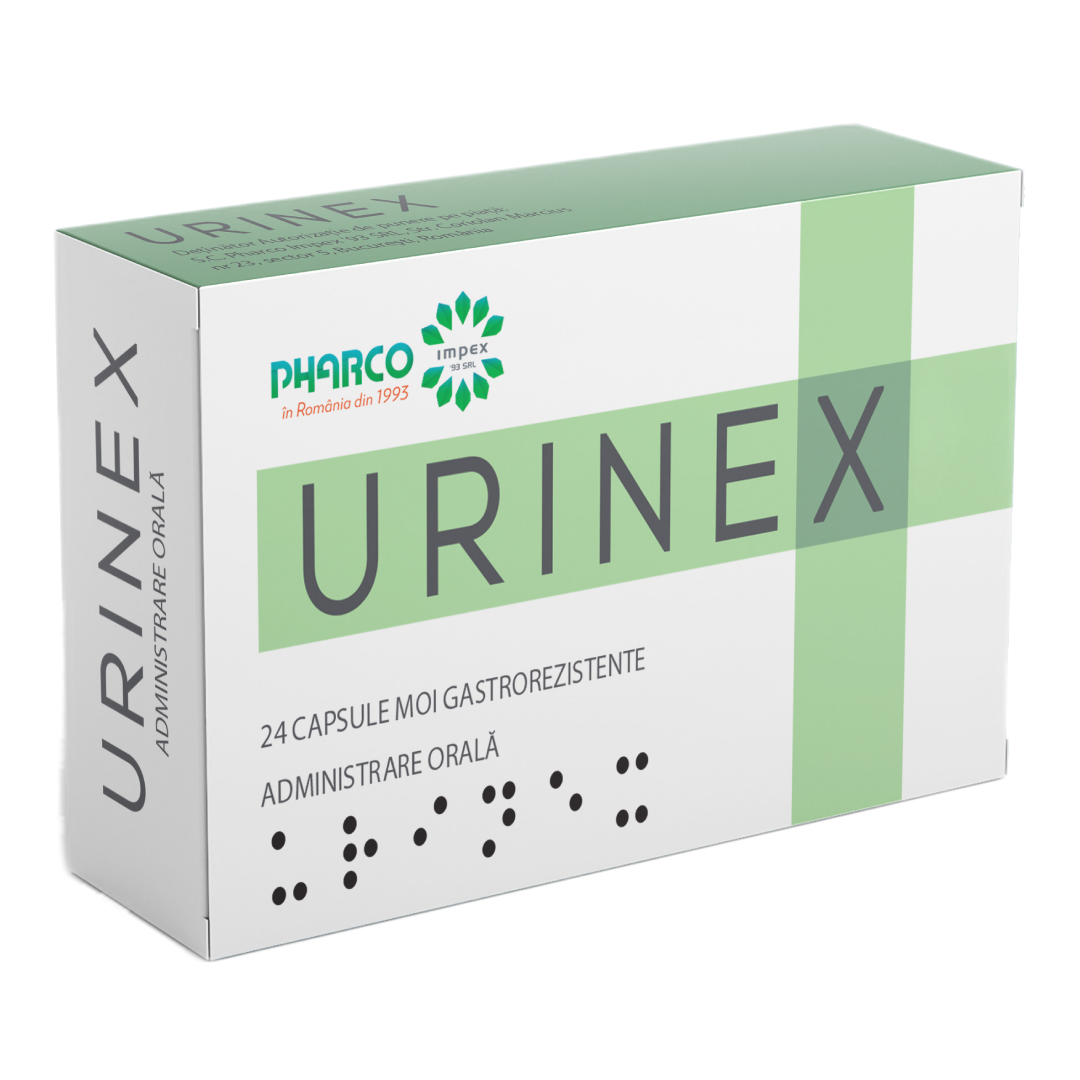 Urinex, 24 capsule moi gastrorezistente, Pharco