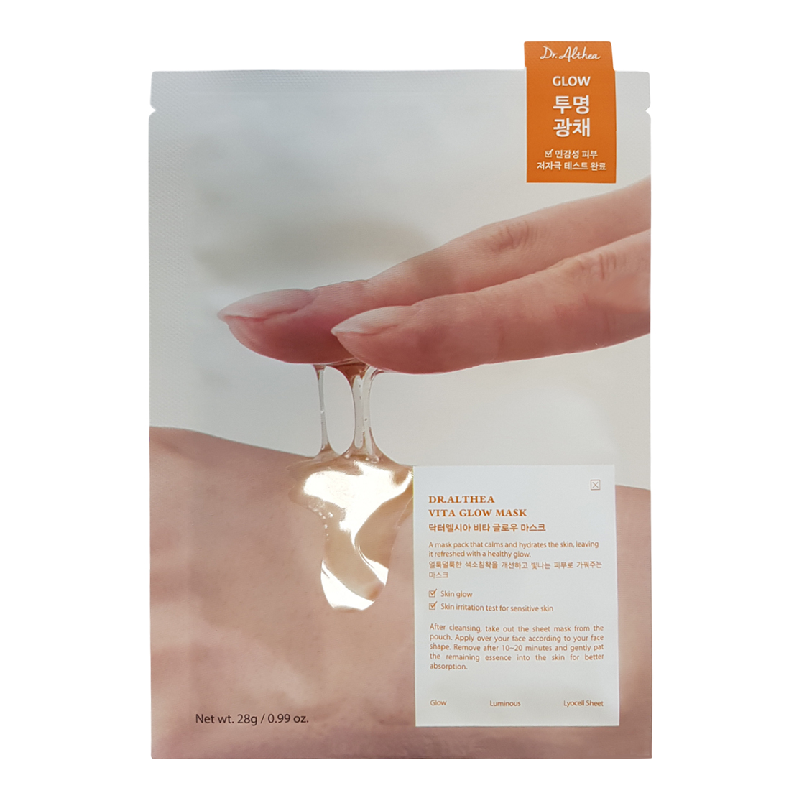 Masca de fata tip servetel Vita Glow, 28 g, Dr. Althea
