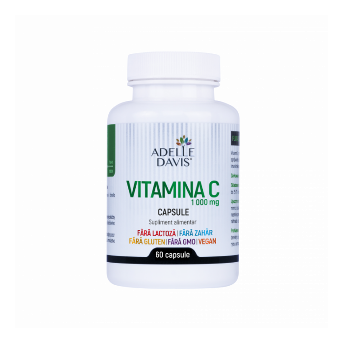 Vitamina C 1000 mg, 60 capsule, Adelle Davis