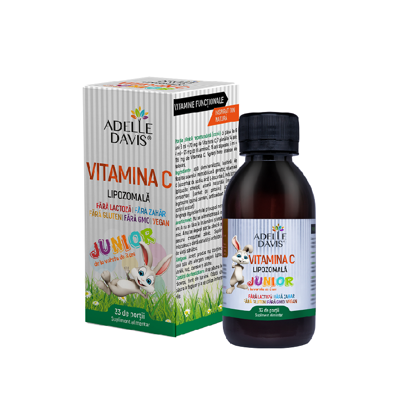 Vitamina C Junior Lipozomala, 100 ml, Adelle Davis