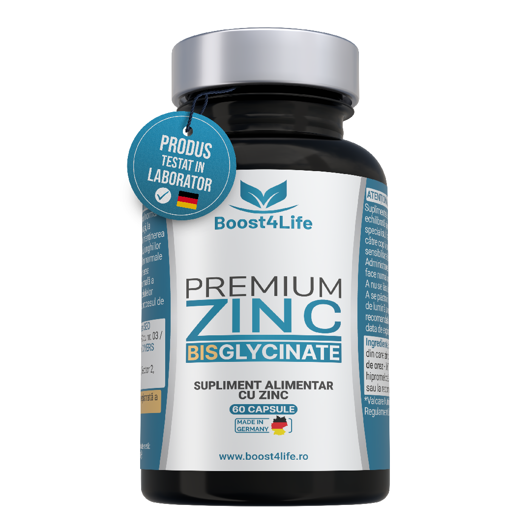 Zinc Bisglicinat Premium, 60 Capsule Vegane, Boost4Life
