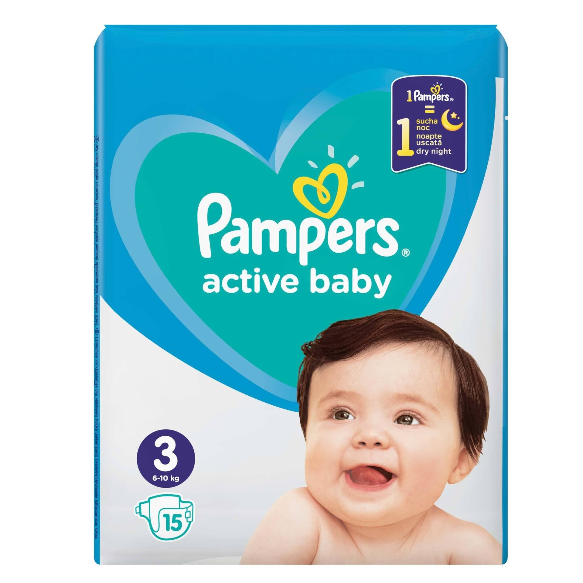 More than anything Michelangelo methodology Pampers nr. 3 Active Baby 6-10 kg, 15 buc
