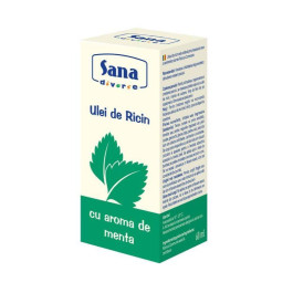 SANA Ulei de ricin cu aroma de menta, 60 ml