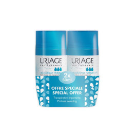 Pachet Deodorant roll-on Puissance, 50 ml + 50 ml, Uriage