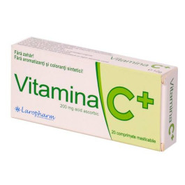 Vitamina C plus 200mg 2bls x 10cpr.    LARO