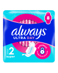 Absorbante Ultra Day Super, marimea 2, 8 bucati, Always