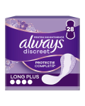 Absorbante zilnice pentru incontinenta urinara Discreet, Long Plus, 28 bucati, Always