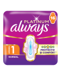 Absorbante Platinum Normal, marimea 1, 16 bucati, Always