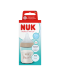 Biberon cu tetina din silicon Perfect Match, bej, flux S, 0 luni+, 150 ml, Nuk