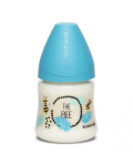 Biberon cu debit lent, albinuta albastra, Fusion, 150 ml, Suavinex