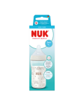 Biberon sticla cu tetina din silicon Perfect Match, flux M, 3 luni+, 230 ml, Nuk