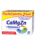 CaMgZn + Vitamina C, 60 plicuri, Zdrovit