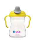 Cana de tranzitie cu cioc, +4l, Galben/Gri, 240 ml, B.box