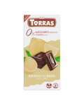 Ciocolata neagra cu lamaie, 75 g, Torras