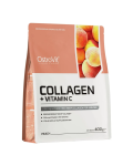 Colagen cu Vitamina C, aroma de piersica, 400g, OstroVit