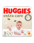 Scutece Extra Care Marimea 3, 6-10 kg, 72 bucati, Huggies