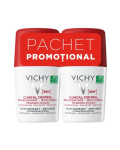 Pachet Deodorant roll-on antiperspirant Clinical Control 96H, 50 ml + 50 ml, Vichy