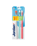 Set Periute de dinti pentru adulti Clean Smile, Soft, multicolor, 3 bucati, Jordan