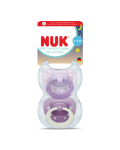 Suzeta silicon Day&Night First Choice, roz, 0-6 luni, 2 bucati, Nuk 