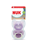 Suzeta silicon Day&Night First Choice, roz, 18-36 luni, 2 bucati, Nuk 