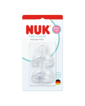 Tetina din silicon First Choice, flux XL, 6 luni+, 2 bucati, Nuk