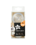 Tetina din silicon flux rapid, 6 luni+, 2 bucati, Tommee Tippee