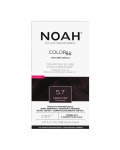 Vopsea de par naturala fara amoniac, 5.7 Saten violet, Color kit, 140 ml, Noah
