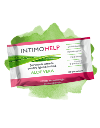  IntimoHelp servetele umede pentru igiena intima Aloe vera, 20 servetele