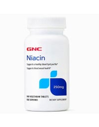 GNC Niacin 250 mg, stimulare cerebrala, 100 tablete