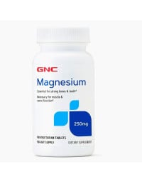 GNC Magneziu 250mg, sanatatea oaselor, 90 tablete