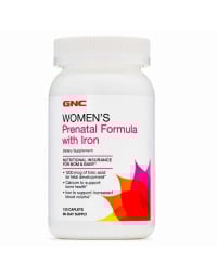 GNC, Fier pentru femeile insarcinate, 120 capsule